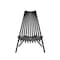 Flash Furniture Delia Indoor/Outdoor Folding Acacia Wood Chair, Low Profile Lounge for Patio, Porch, Garden, Black LTS-0441-BK-GG - alternate 10